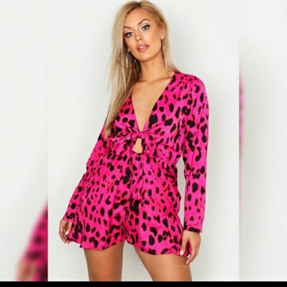 NWT Animal Print Romper